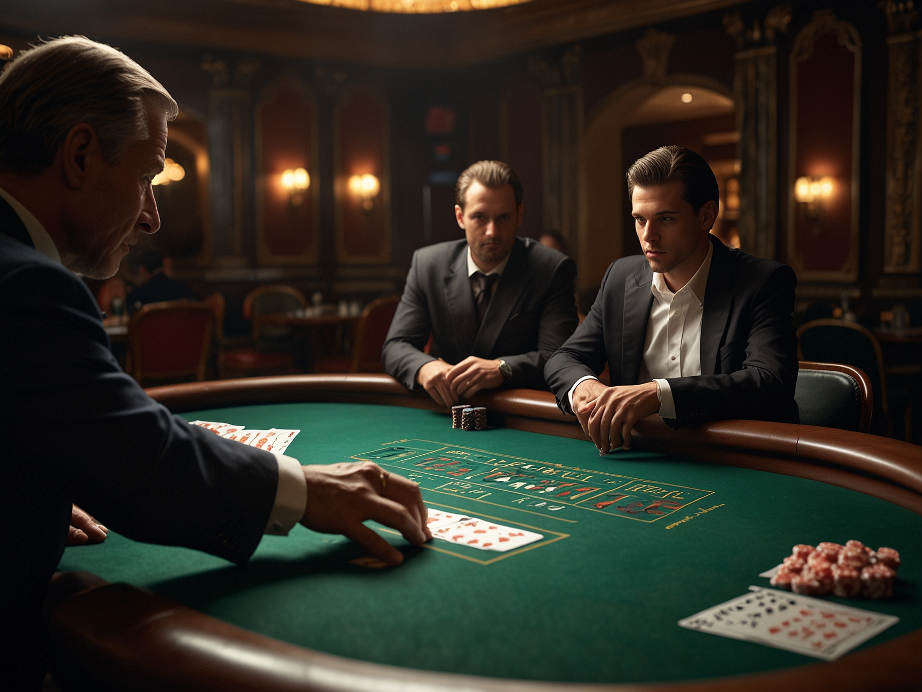 Live dealer hosting a game